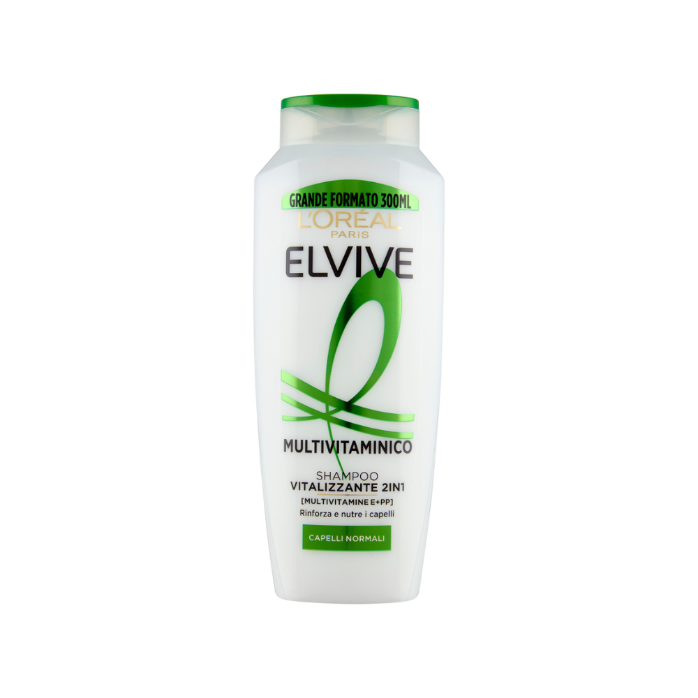 L'OREAL PARIS ELVIVE SHAMPOO MULTIVITAMINICO 2 IN 1 VITALIZZANTE 300ml