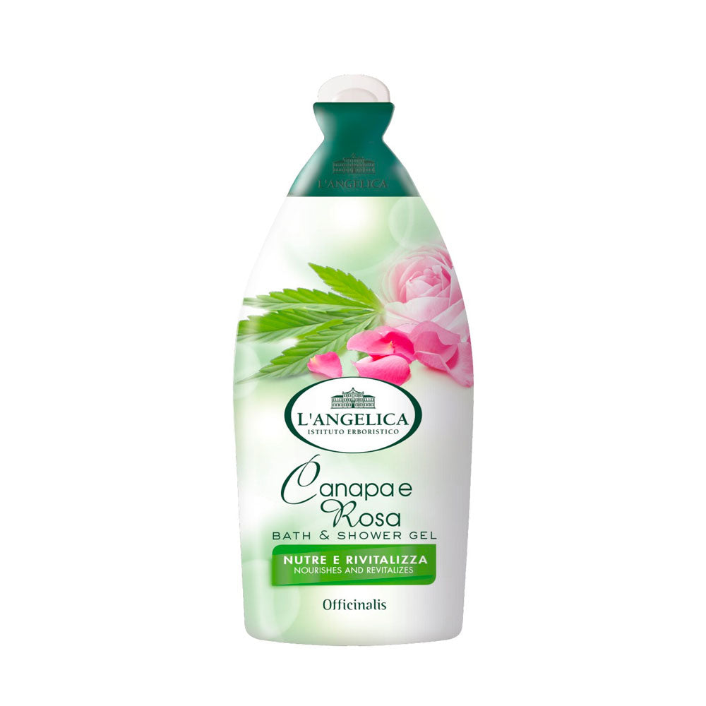 L'ANGELICA - BAGNOSCHIUMA OFFICINALIS CANAPA E ROSA - 500ML