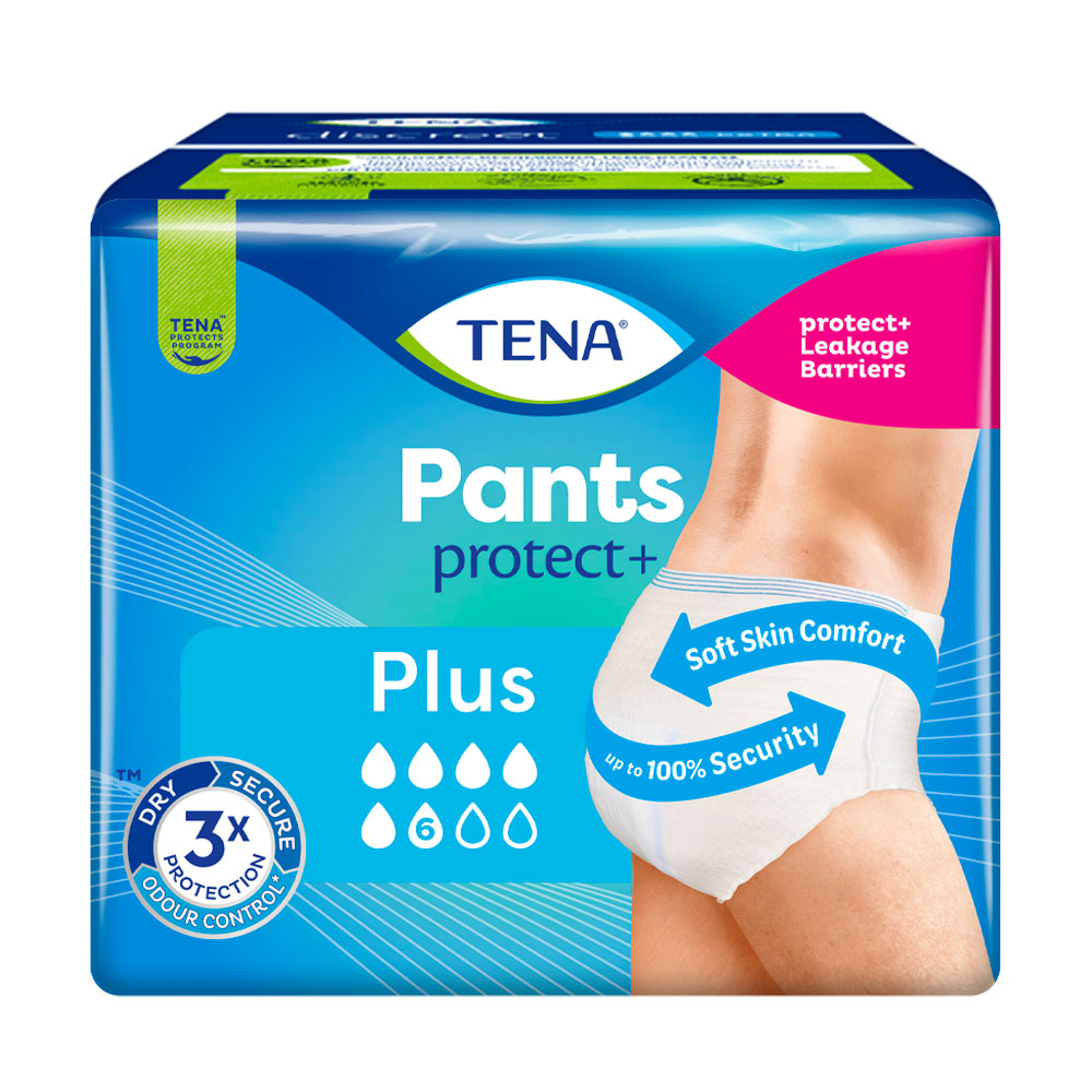 TENA - PANTS PROTECT+ PLUS - MUTANDINE ASSORBENTI M - 9 PZ