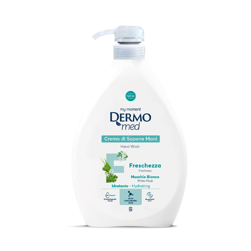 DERMOMED - CREMA DI SAPONE LIQUIDO MANI FRESCHEZZA AL MUSCHIO BIANCO 1l