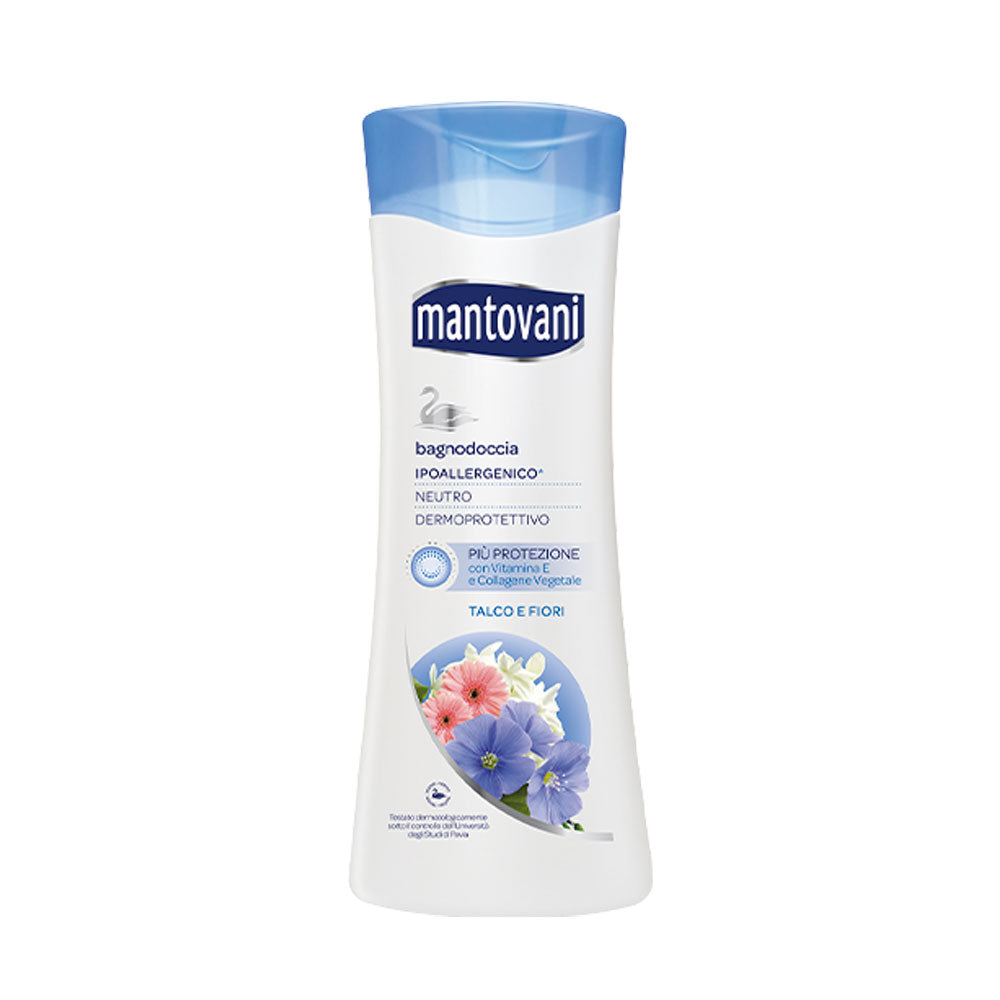 MANTOVANI - BAGNODOCCIA IPOALLERGENICO TALCO E FIORI BIANCHI  - 400ML