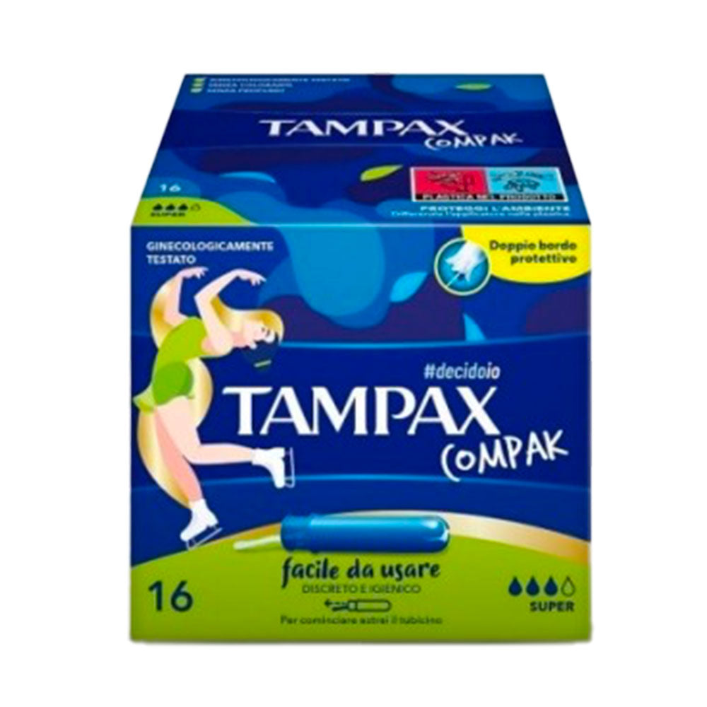 TAMPAX COMPAK - ASSORBENTI INTERNI DONNA SUPER - 16 PZ