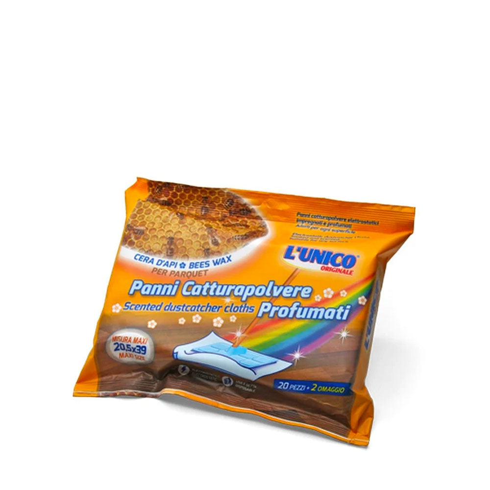 L'UNICO ORIGINALE - PANNO CATTURAPOLVERE PROFUMATO PER PARQUET CERA D'API - 22PZ