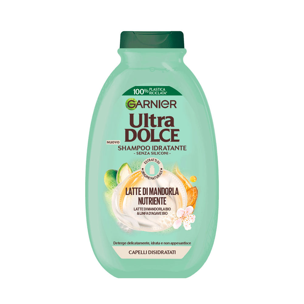 GARNIER - ULTRA DOLCE SHAMPOO IDRATANTE LATTE DI MANDORLA NUTRIENTE - 300ML