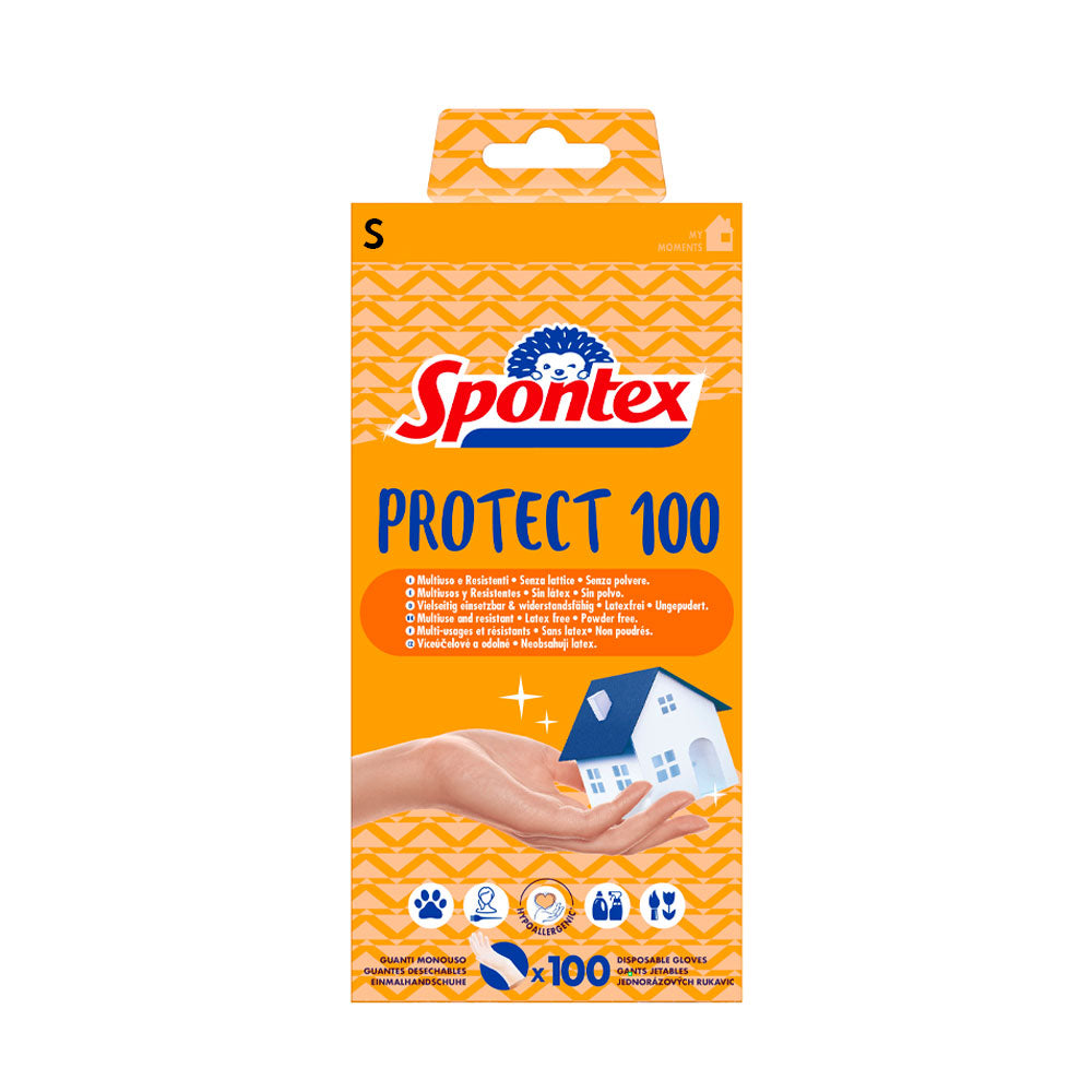 SPONTEX - GUANTI PROTECT TAGLIA S - 100PZ