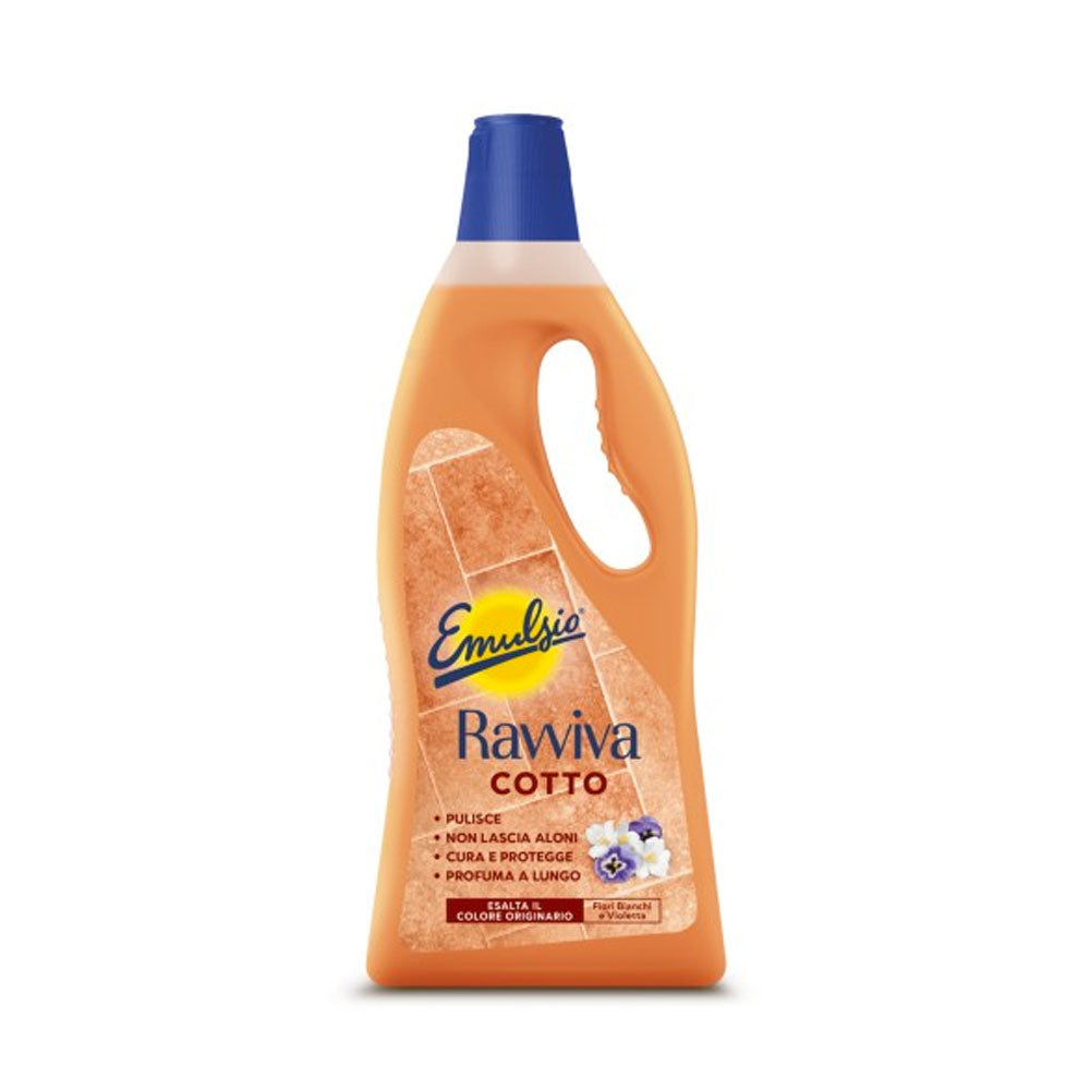 EMULSIO - RAVVIVA COTTO DETERGENTE PAVIMENTI LIQUIDO FIORI BIANCHI E VIOLETTA 750ml