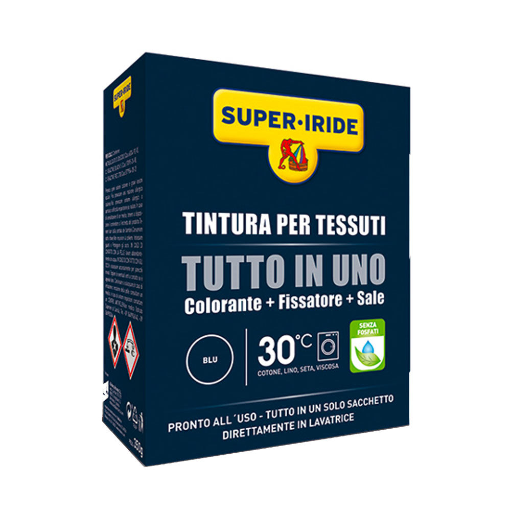 SUPER IRIDE - TINTURA PER TESSUTI IN POLVERE ALL-IN-ONE - BLU