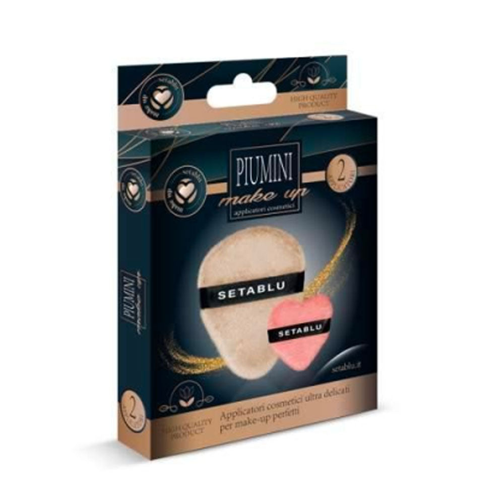 SETABLU - PIUMINI SPUGNE CIPRIA CUORE/GOCCIA - 2 PEZZI