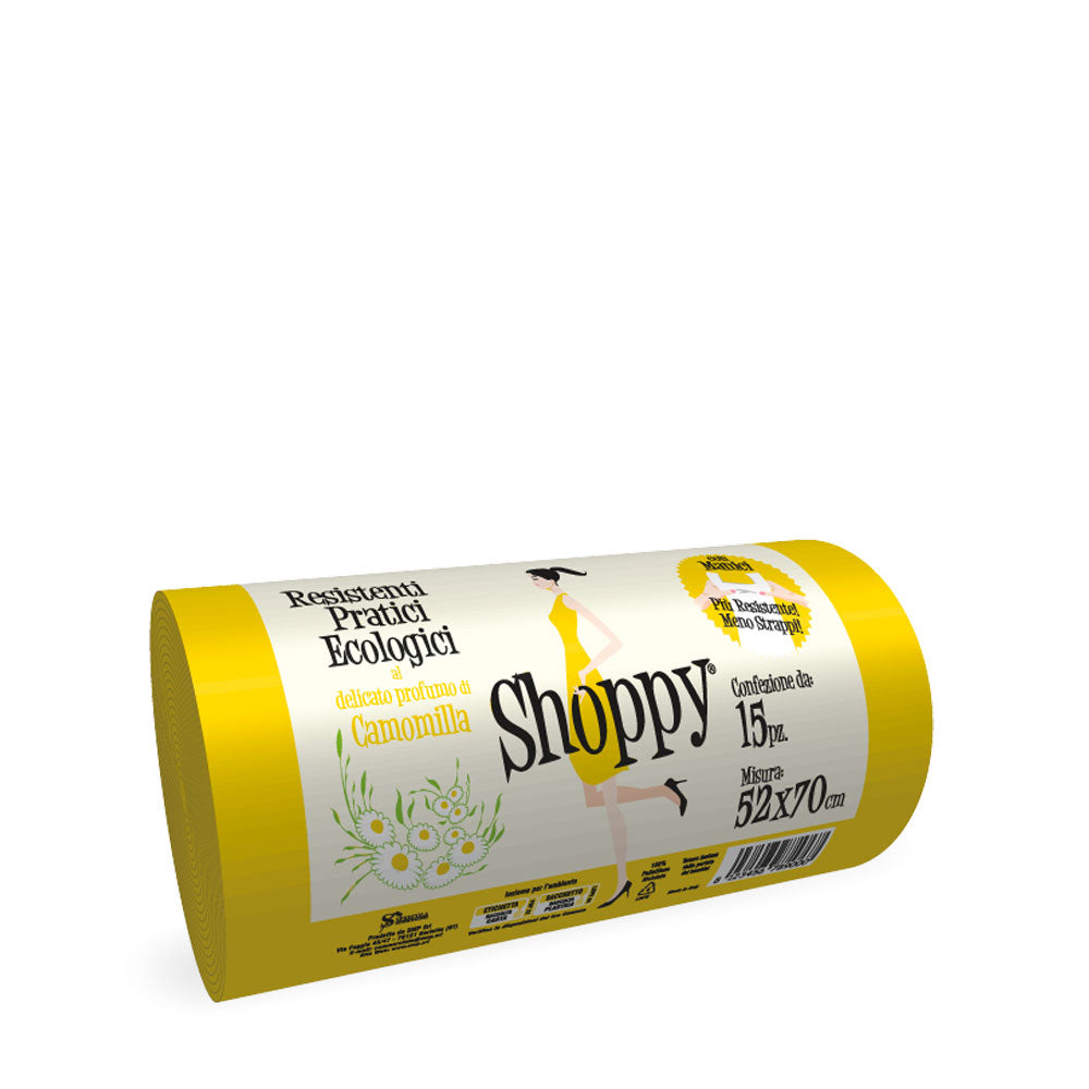 SMP - SHOPPY SACCHETTI DIFFERENZIATA 52X70 AL PROFUMO DI CAMOMILLA - 15PZ