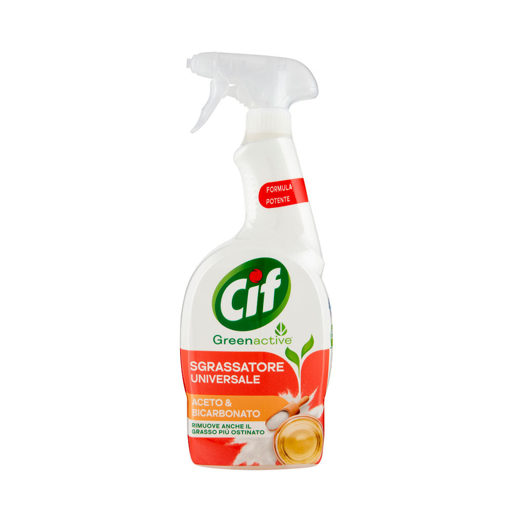 CIF - GREEN ACTIVE SGRASSATORE UNIVERSALE SPRAY ACETO E BICARBONATO 650ml
