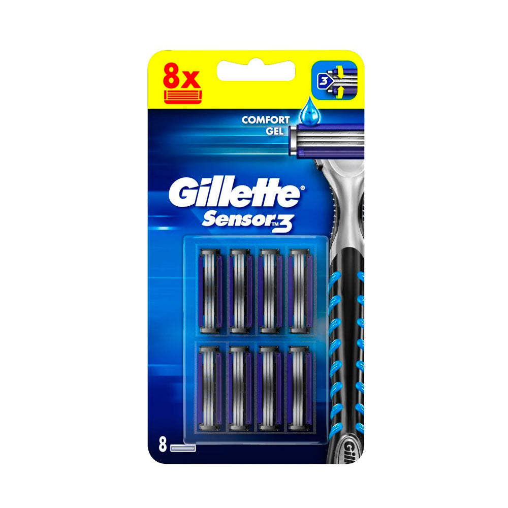 GILLETTE - SENSOR3 TESTINE DI RICAMBIO 3 LAME - 8PZ