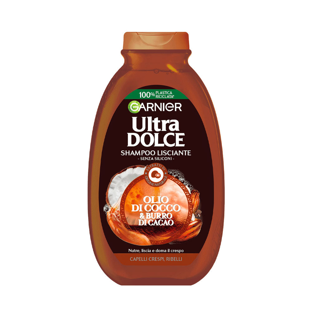 GARNIER - ULTRA DOLCE SHAMPOO LISCIANTE OLIO DI COCCO E BURRO DI CACAO – 250ML