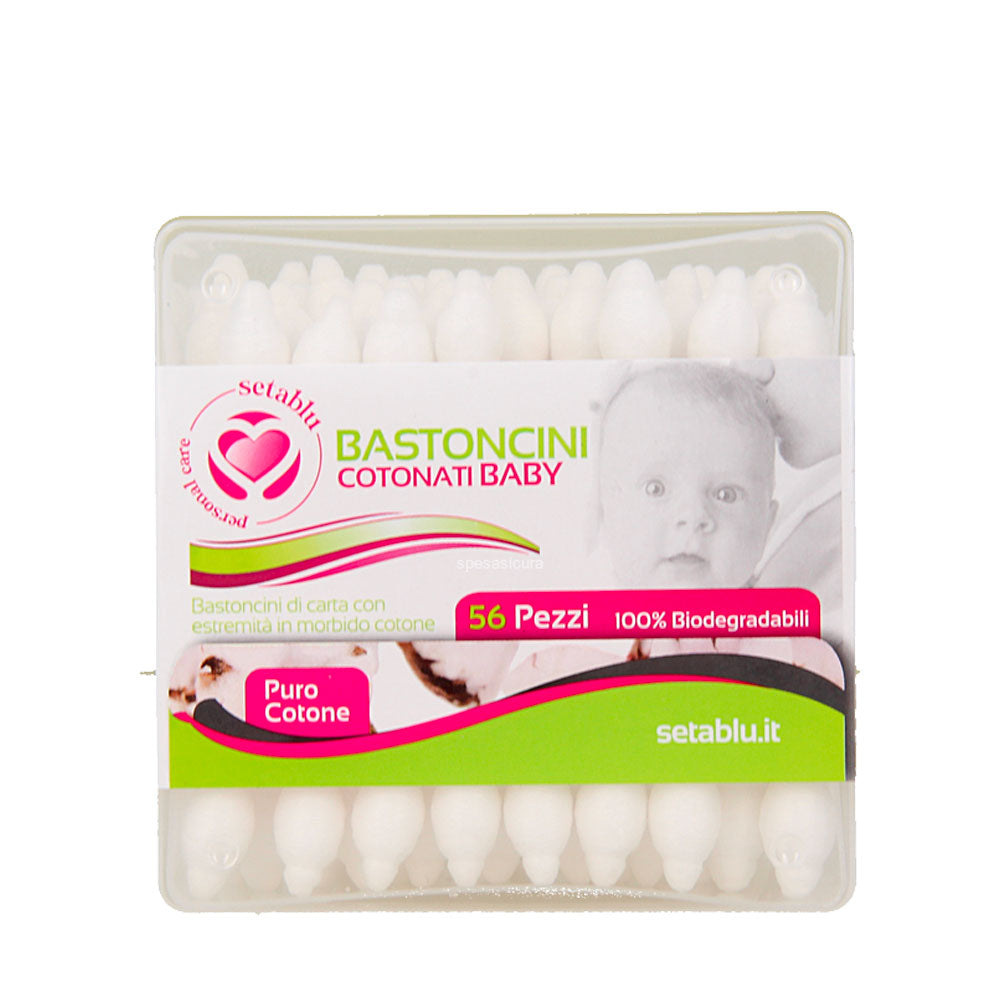 SETABLU - BASTONCINI COTONATI BABY - 56PZ