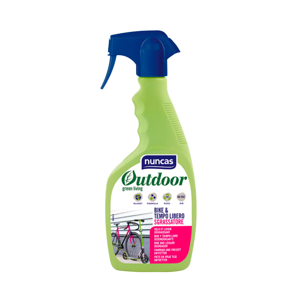 NUNCAS - OUTDOOR SGRASSATORE ATTREZZATURE BIKE E TEMPO LIBERO - 500ML