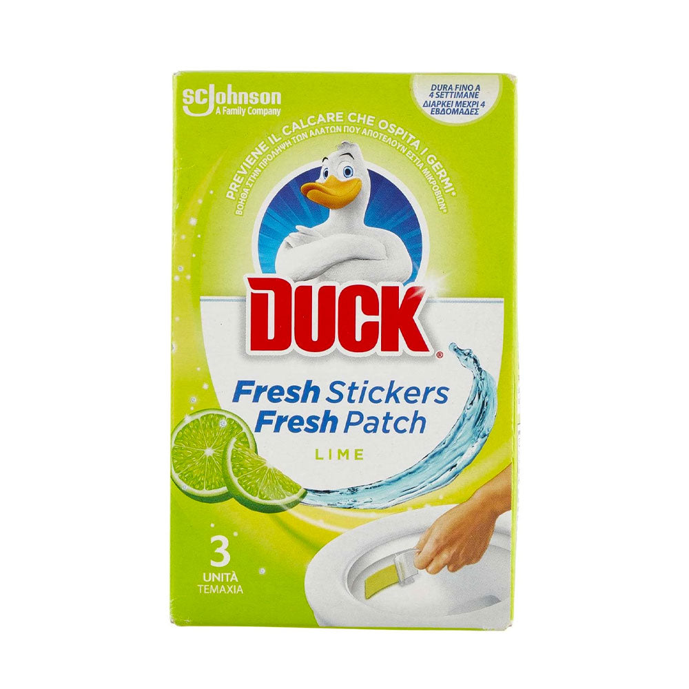 DUCK - FRESH STICKERS DEODORANTE WC LIME - 3pz