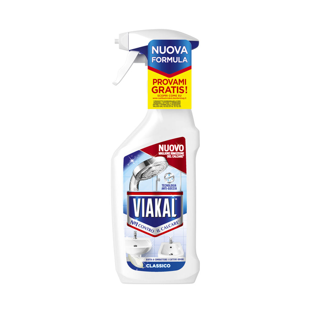 VIAKAL - DETERGENTE SPRAY ANTICALCARE - CLASSICO - 470ML