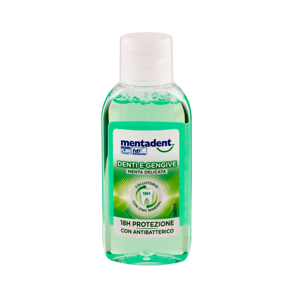 MENTADENT - MINI COLLUTORIO P DENTI E GENGIVE MENTA DELICATA -  ML.50