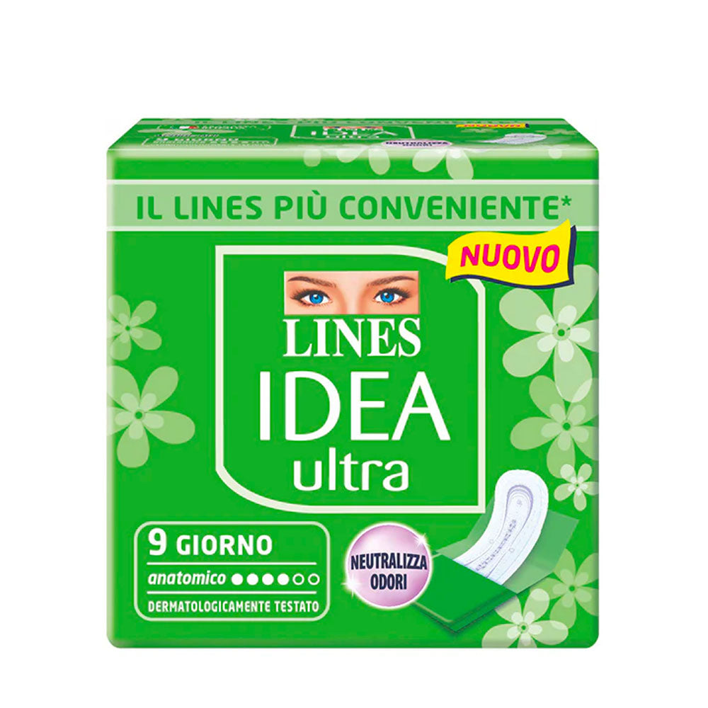 LINES - IDEA ULTRA GIORNO ASSORBENTI ANATOMICI - 9PZ