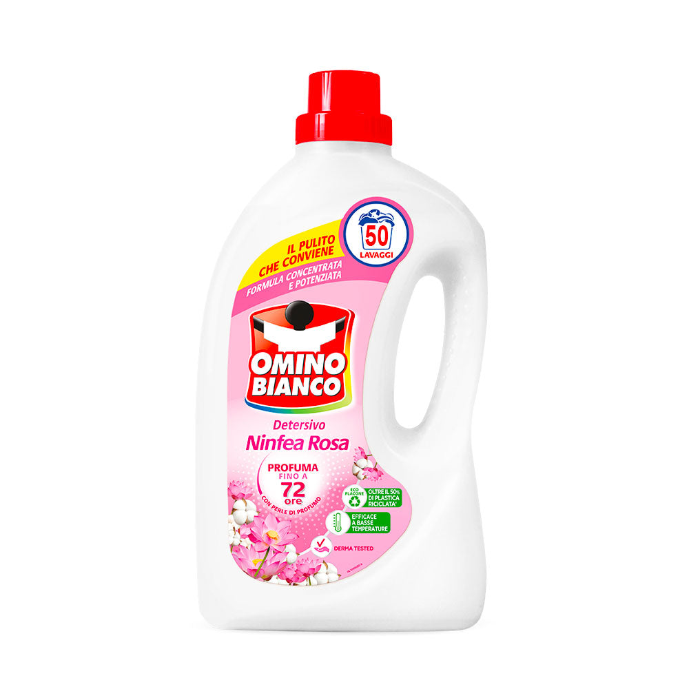 OMINO BIANCO - DETERSIVO LIQUIDO LAVATRICE NINFEA ROSA - 50 LAVAGGI