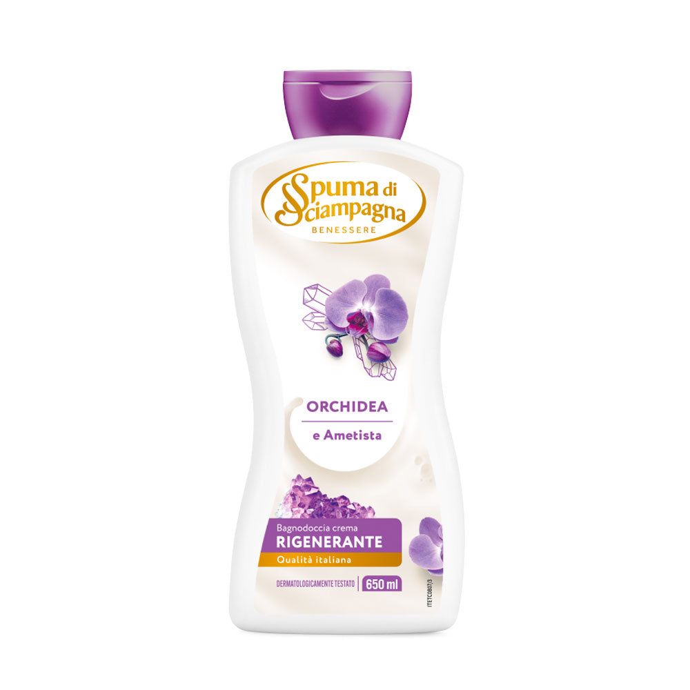 SPUMA DI SCIAMPAGNA - BAGNODOCCIA CREMA ORCHIDEA E AMETISTA - 650 ML