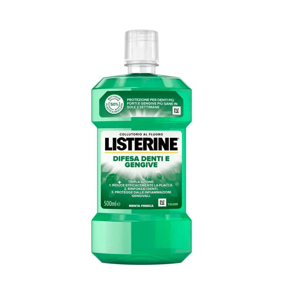 LISTERINE - COLLUTTORIO DIFESA DENTI E GENGIVE MENTA FRESCA 500ml