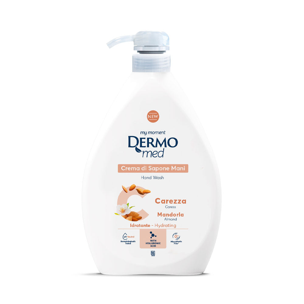 DERMOMED - CREMA DI SAPONE LIQUIDO MANI CAREZZA ALLA MANDORLA 1l