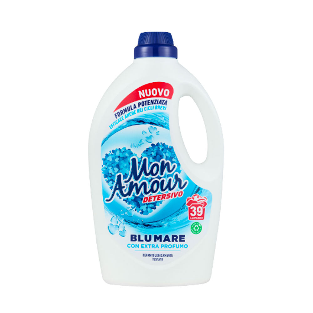 MON AMOUR - DETERSIVO LAVATRICE LIQUIDO BLU MARE - 39 LAVAGGI
