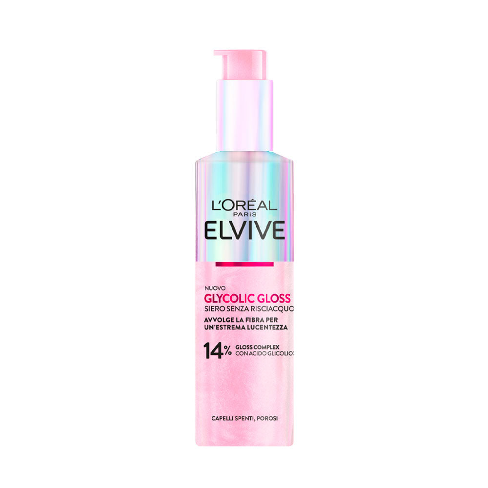 L’ORÉAL PARIS ELVIVE GLYCOLIC GLOSS SIERO SENZA RISCIACQUO CAPELLI SPENTI POROSI 150 ML