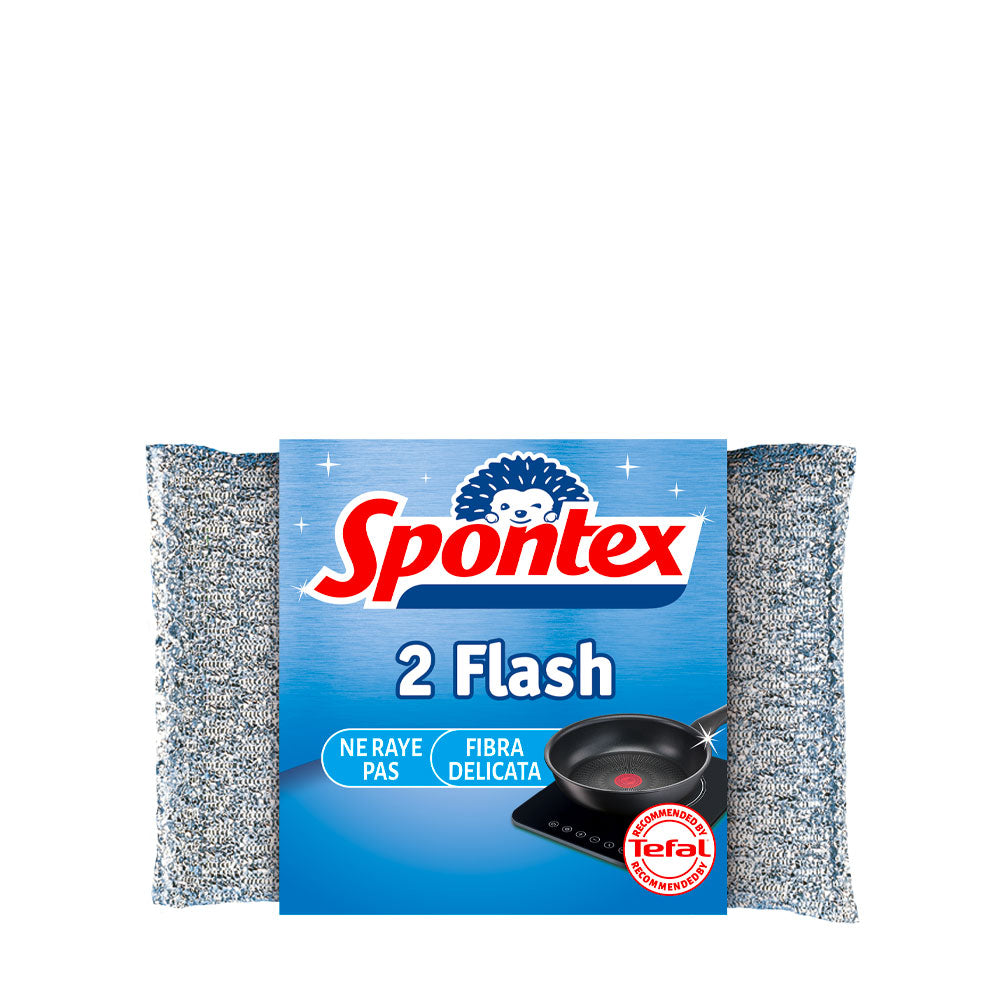 SPONTEX - FLASH SPUGNA ABRASIVA DELICATA - 2PZ