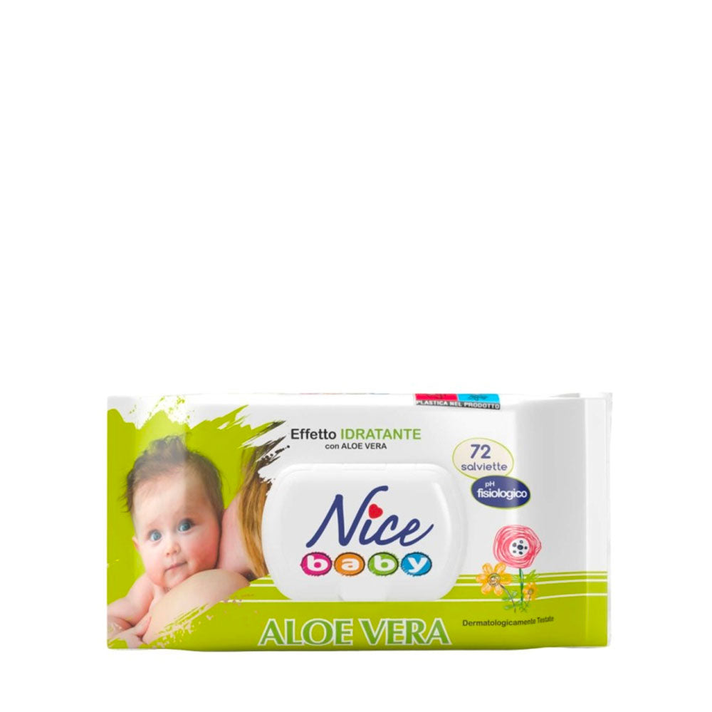 NICE - BABY SALVIETTINE UMIDIFICATE ALOE - 72PZ