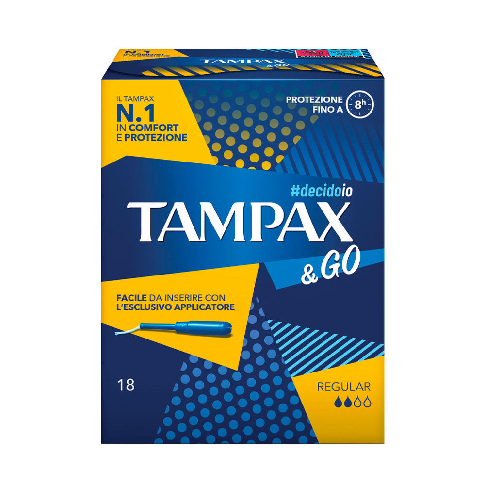 TAMPAX & GO - ASSORBENTI INTERNI DONNA REGULAR - 18 PZ