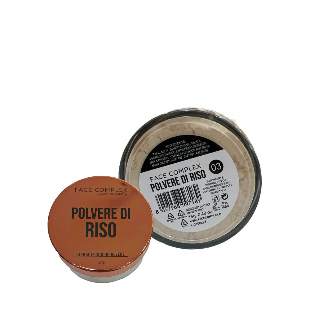 FACE COMPLEX - POLVERE DI RISO CIPRIA IN MICROPOLVERE N.03
