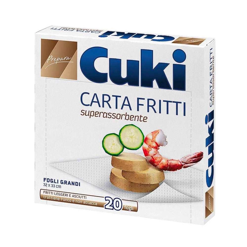 CUKI PREPARA CARTA FRITTI IN FOGLI 32x33cm 20pz