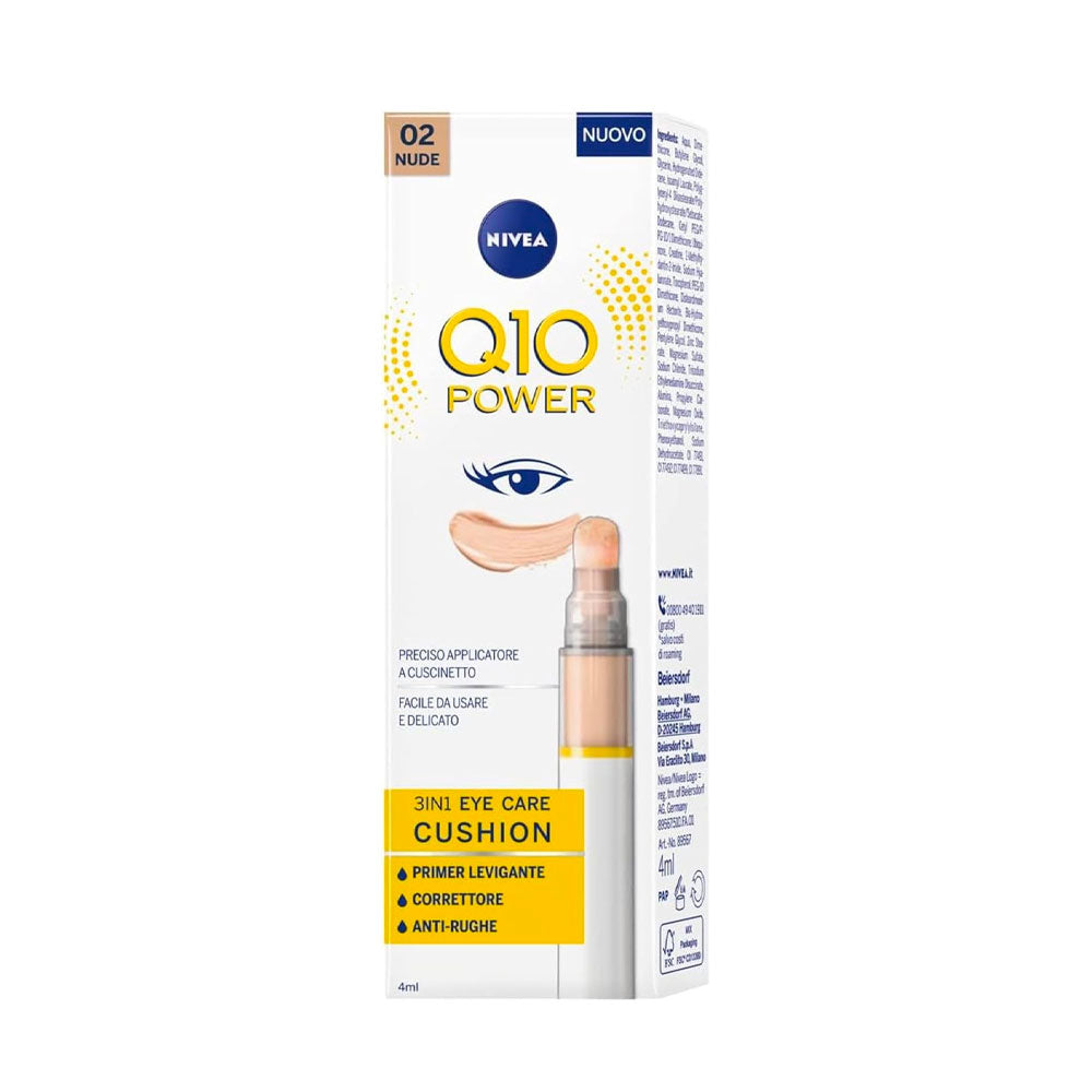 NIVEA - Q10 POWER 3IN1 EYE CARE CUSHION CORRETTORE 02 NUDE - 4ML