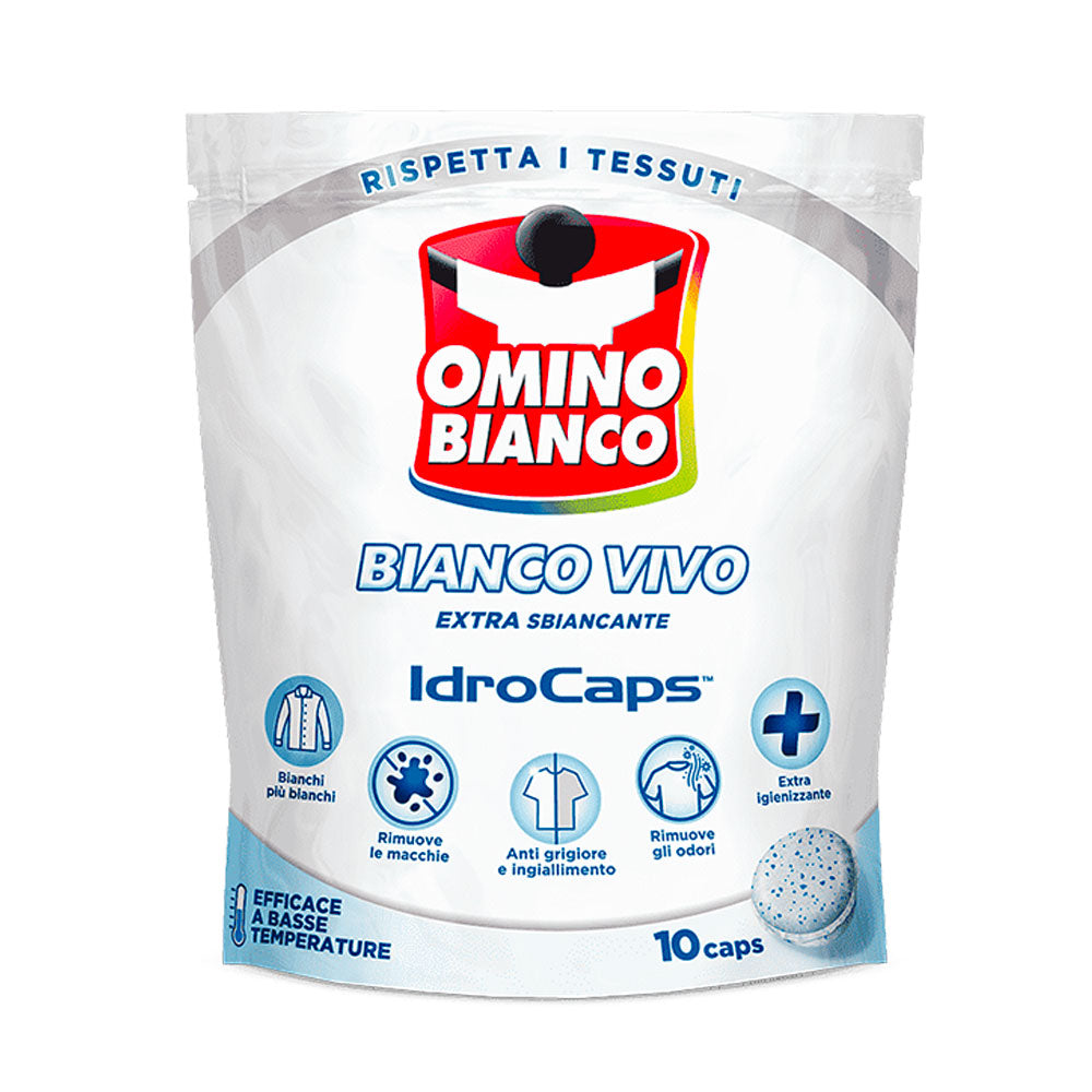 OMINO BIANCO - ADDITIVO SBIANCANTE IDROCAPS BIANCO VIVO  - 10 CAPS