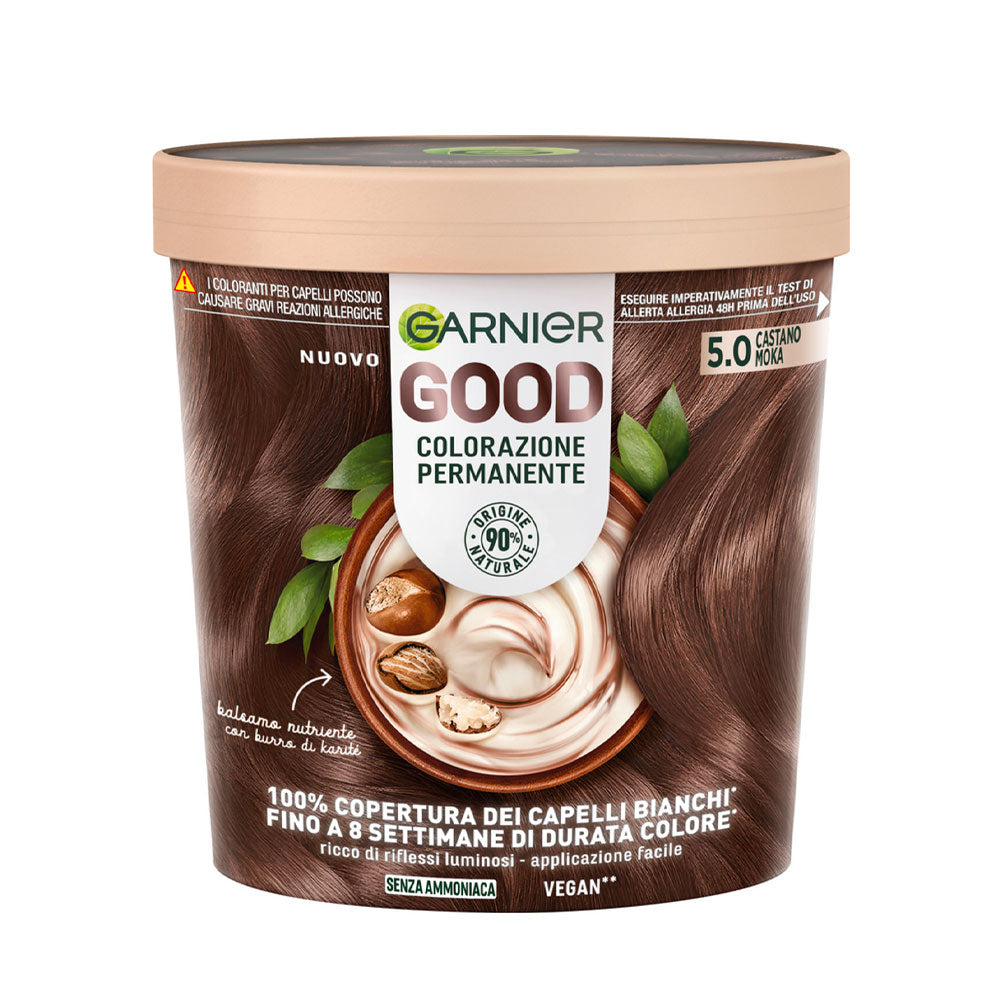GARNIER - GOOD COLORAZIONE PERMANENTE TINTA CAPELLI - 5.0 CASTANO MOKA