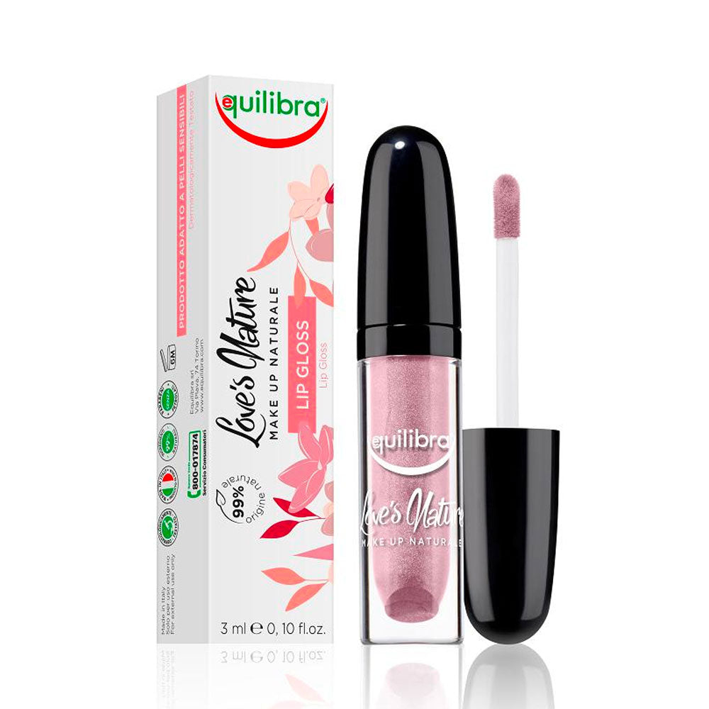 EQUILIBRA - LOVE'S NATURE LIP GLOSS NATURALE ROSA ORCHIDEA