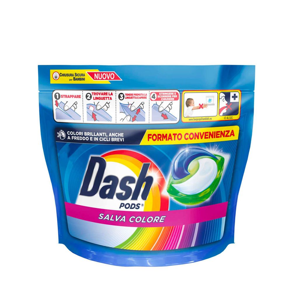 DASH - DETERSIVO LAVATRICE PODS SALVA COLORE 44 LAVAGGI