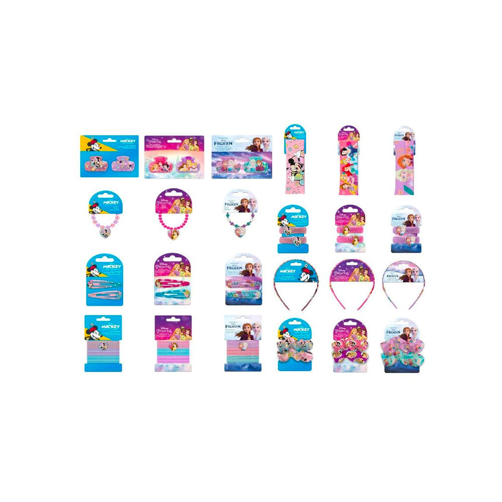 SETABLU - ACCESSORI CAPELLI BAMBINA DISNEY ASSORTITI