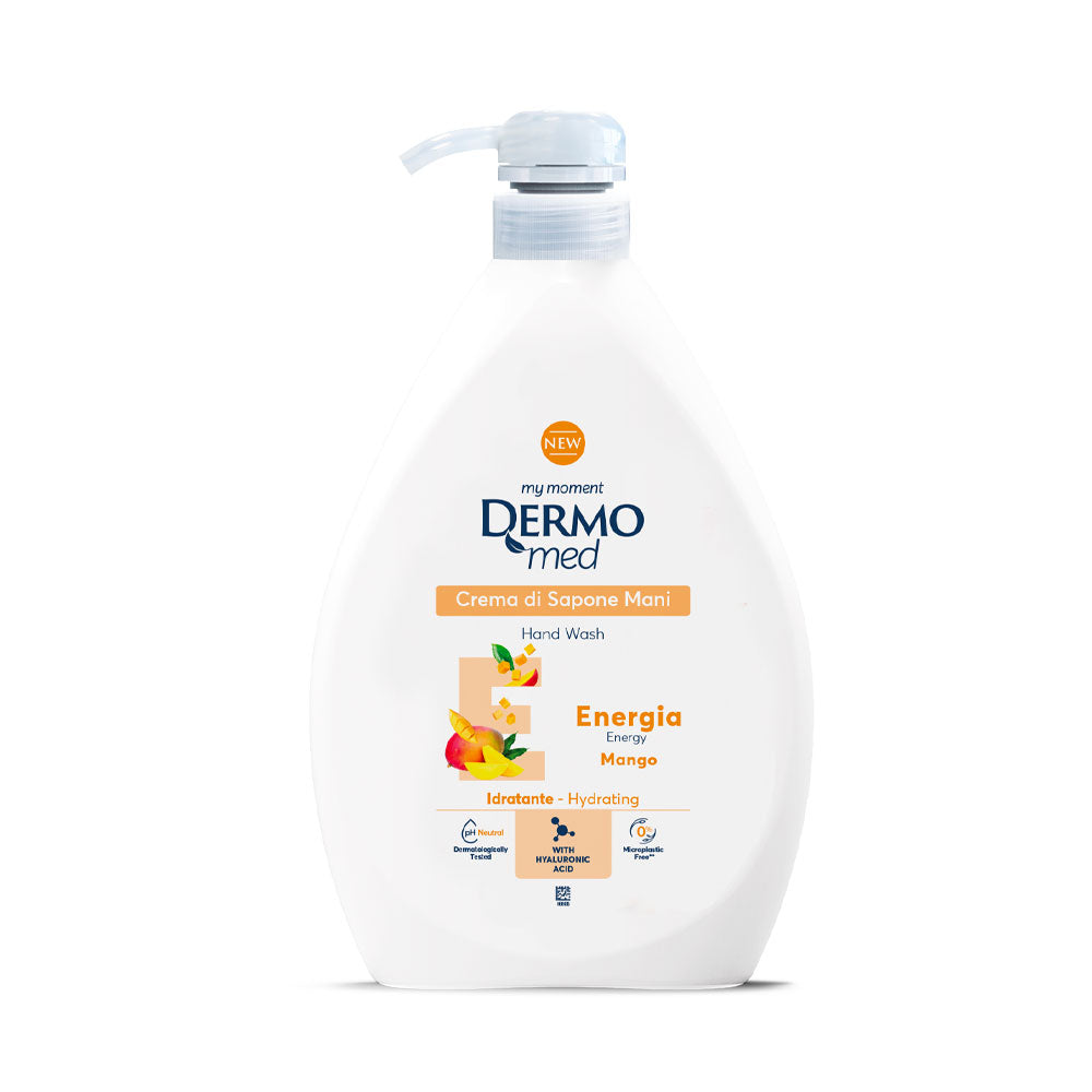DERMOMED - CREMA DI SAPONE LIQUIDO MANI ENERGIA AL MANGO 1L