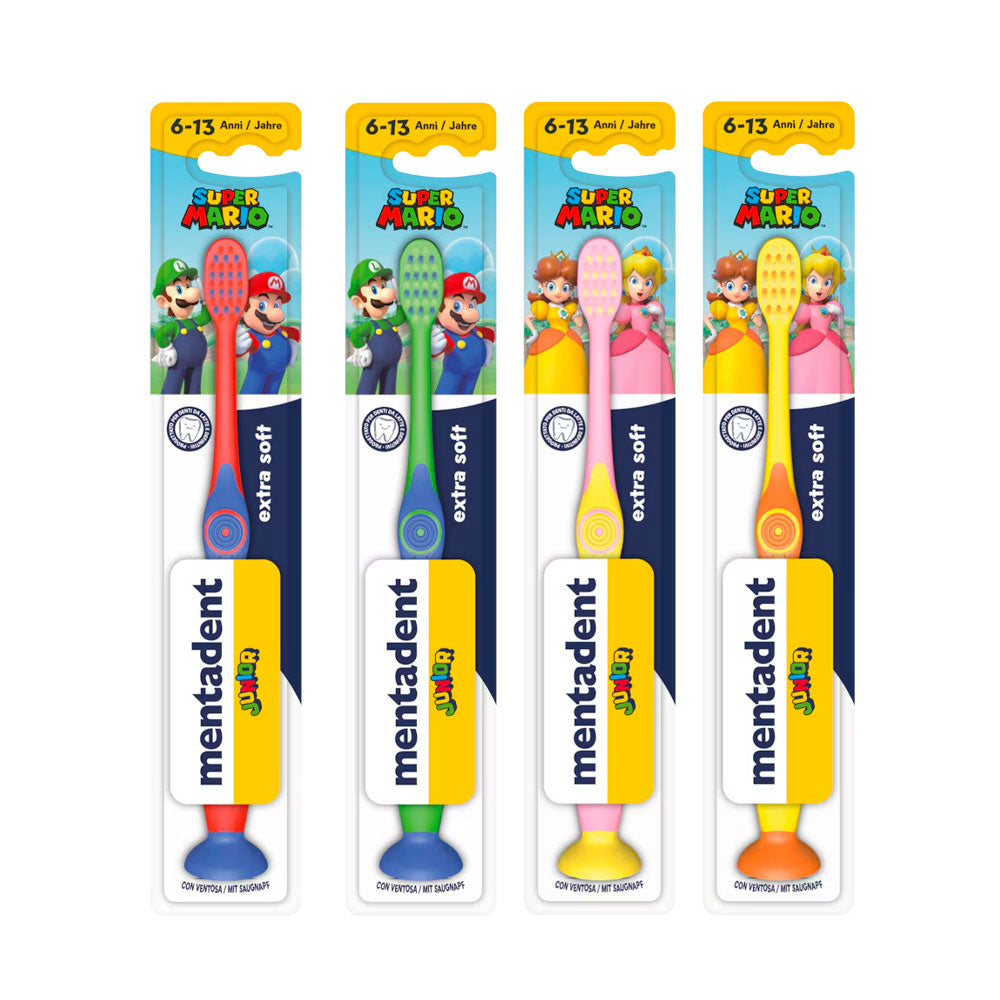 MENTADENT - SPAZZOLINO MANUALE JUNIOR 6-13 ANNI EXTRA SOFT ASSORTITO