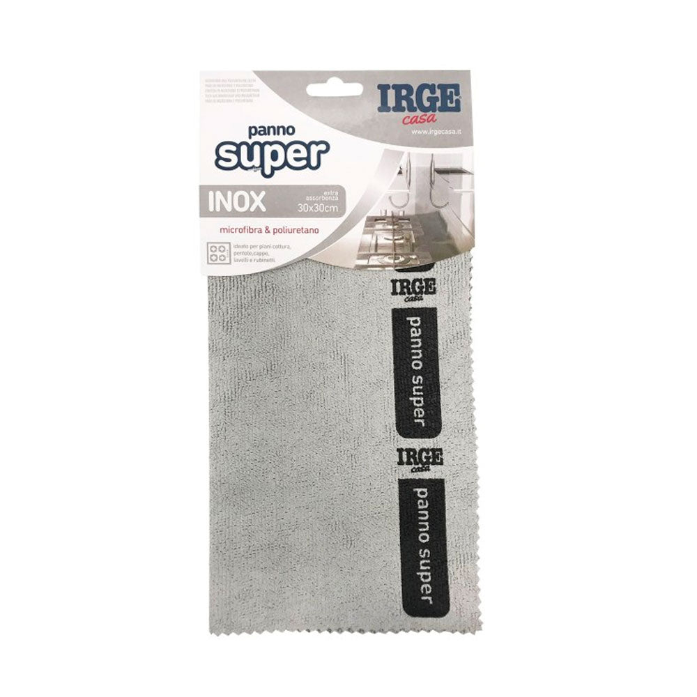 IRGE - PANNO SUPER INOX MICROFIBRA E POLIURETANO - 30X30