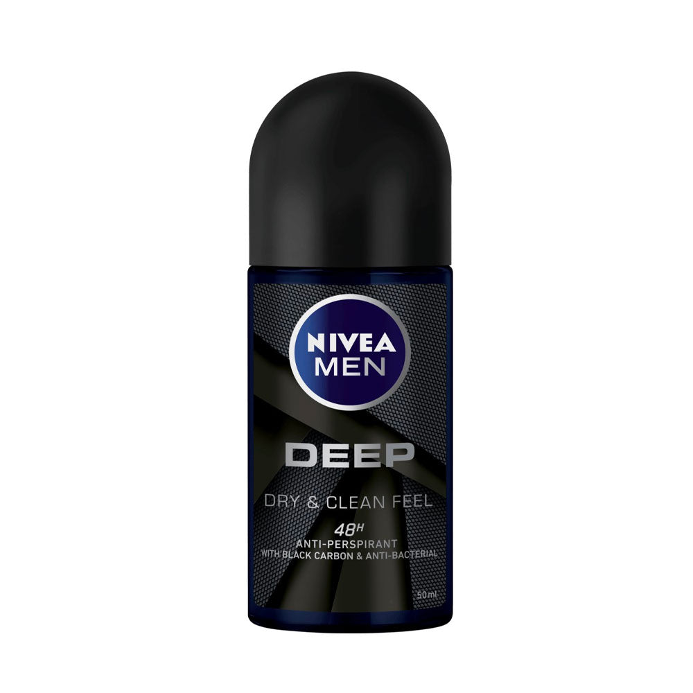 NIVEA - MEN DEODORANTE ROLL-ON DEEP DRY & CLEAN FEEL - 50ML