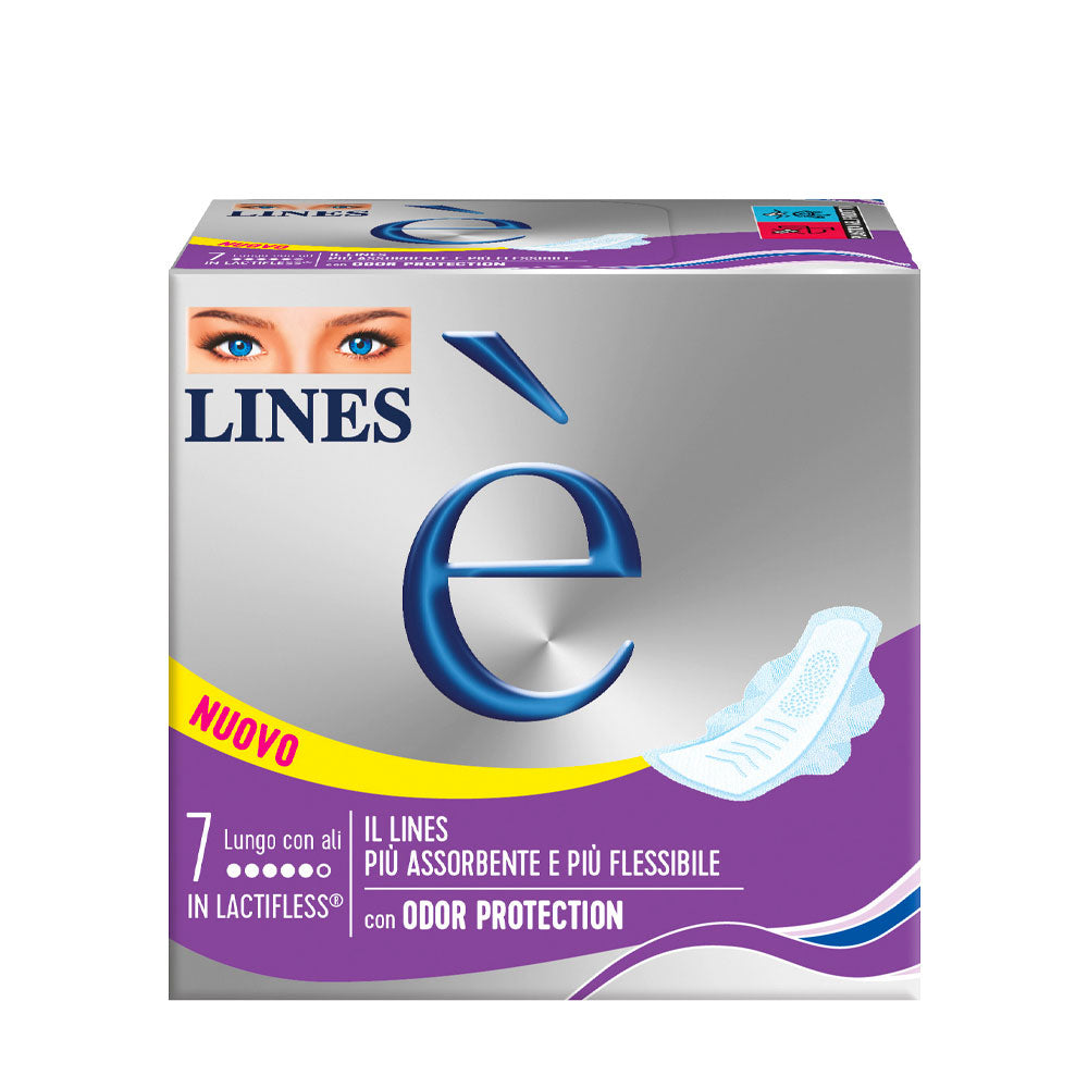 LINES - E' ASSORBENTI LUNGO CON ALI - 7PZ