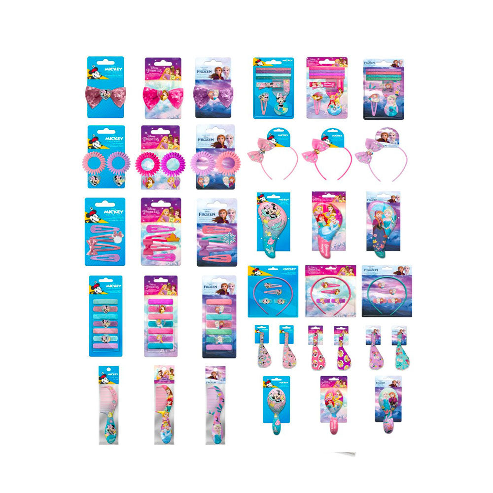 SETABLU - ACCESSORI CAPELLI BAMBINA DISNEY ASSORTITI