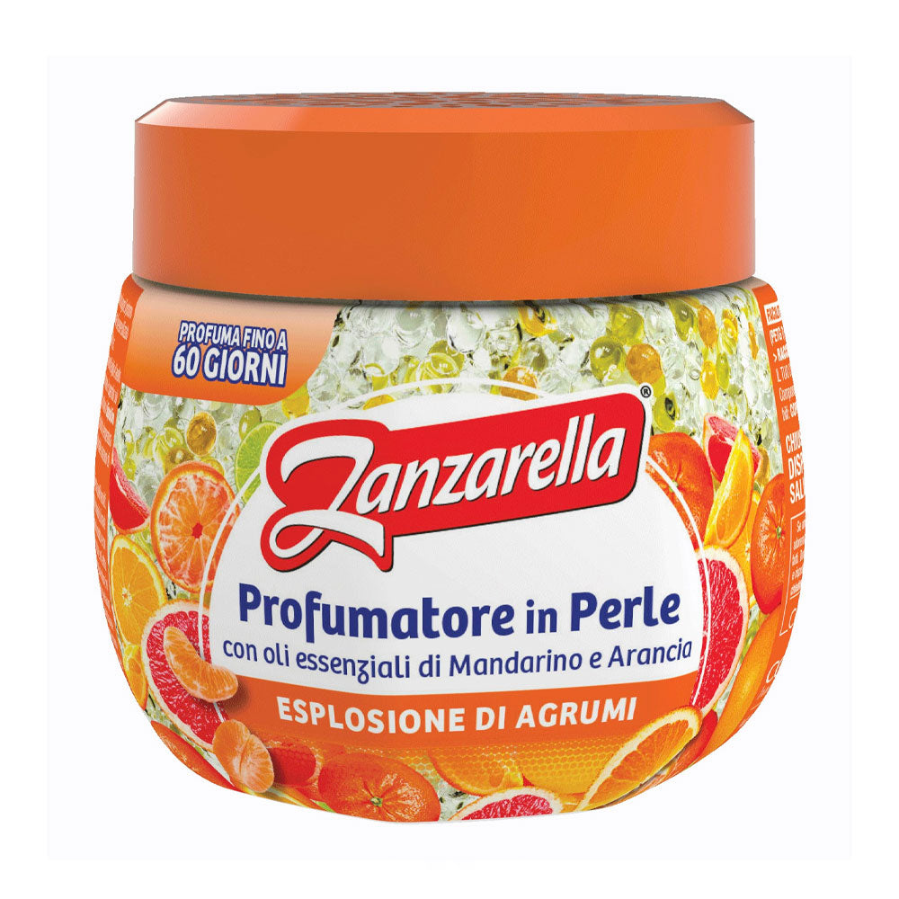 ZANZARELLA PROFUMATORE IN PERLE ANTIPARASSITARIO - ESPLOSIONE DI AGRUMI - 170 GR