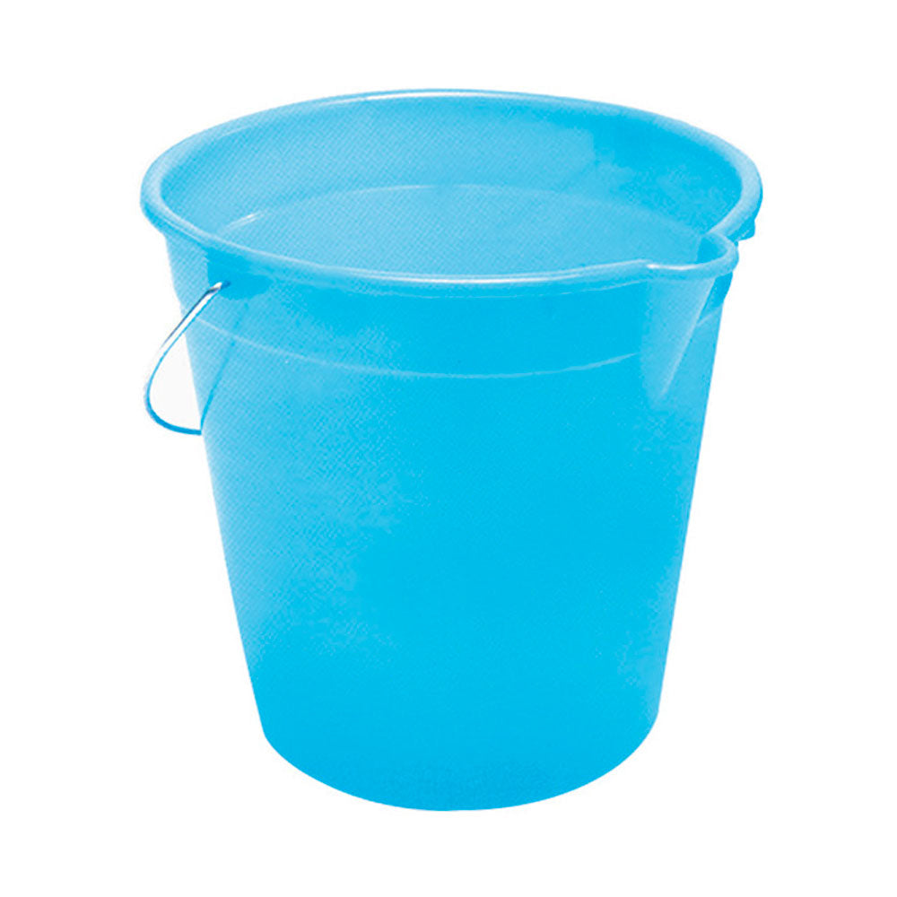 BRONZO SECCHIO IN PLASTICA AZZURRO - 8l