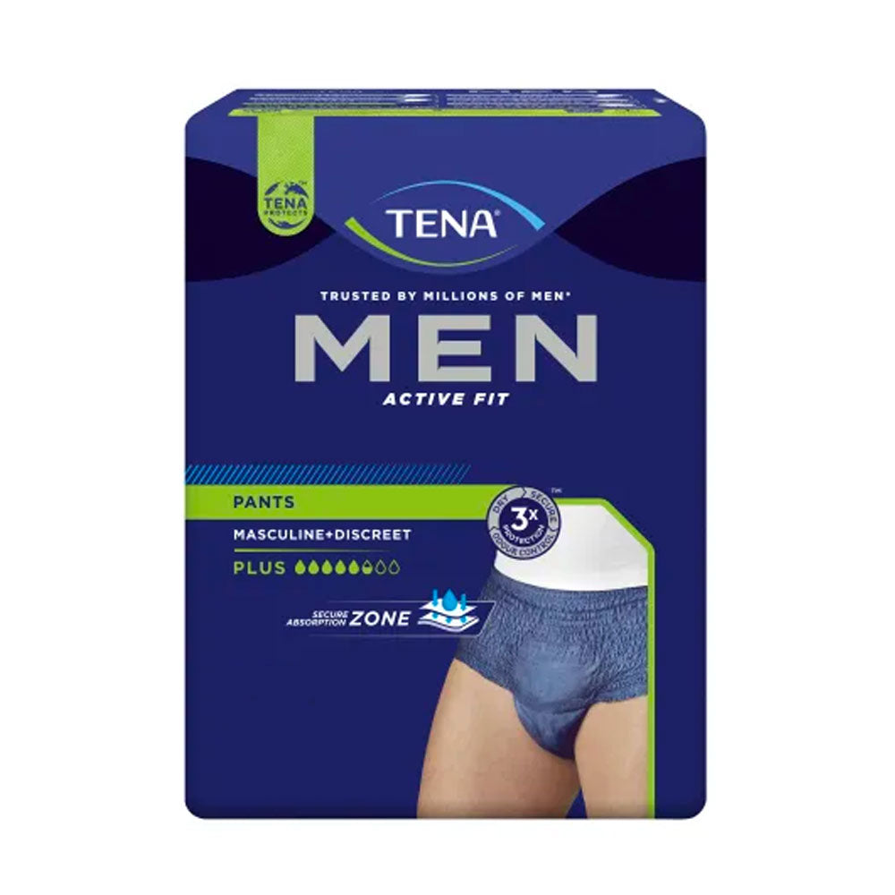 TENA - MAN ACTIVE FIT PLUS - MUTANDINE ASSORBENTI UOMO S/M - 9 PZ