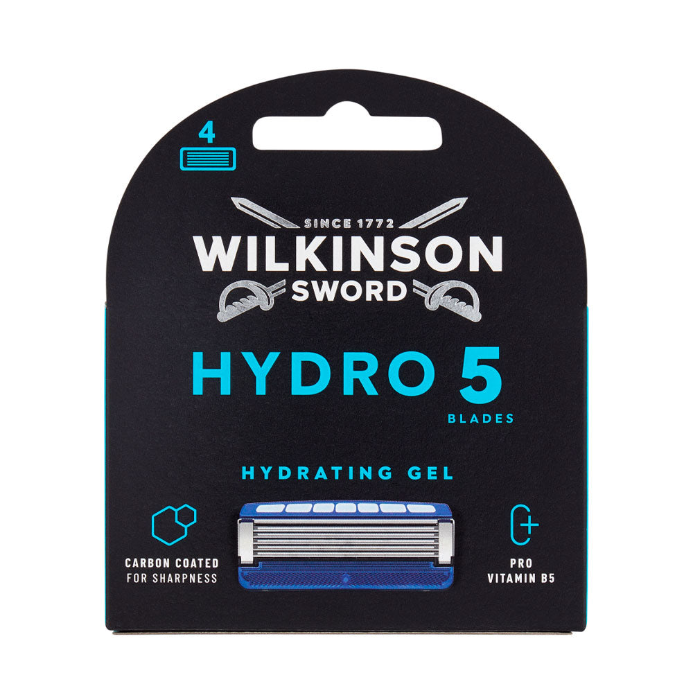 WILKINSON RICARICA RASOIO DA BARBA - HIDRO 5 - A 5 LAME CON GEL IDRATANTE - 4pz