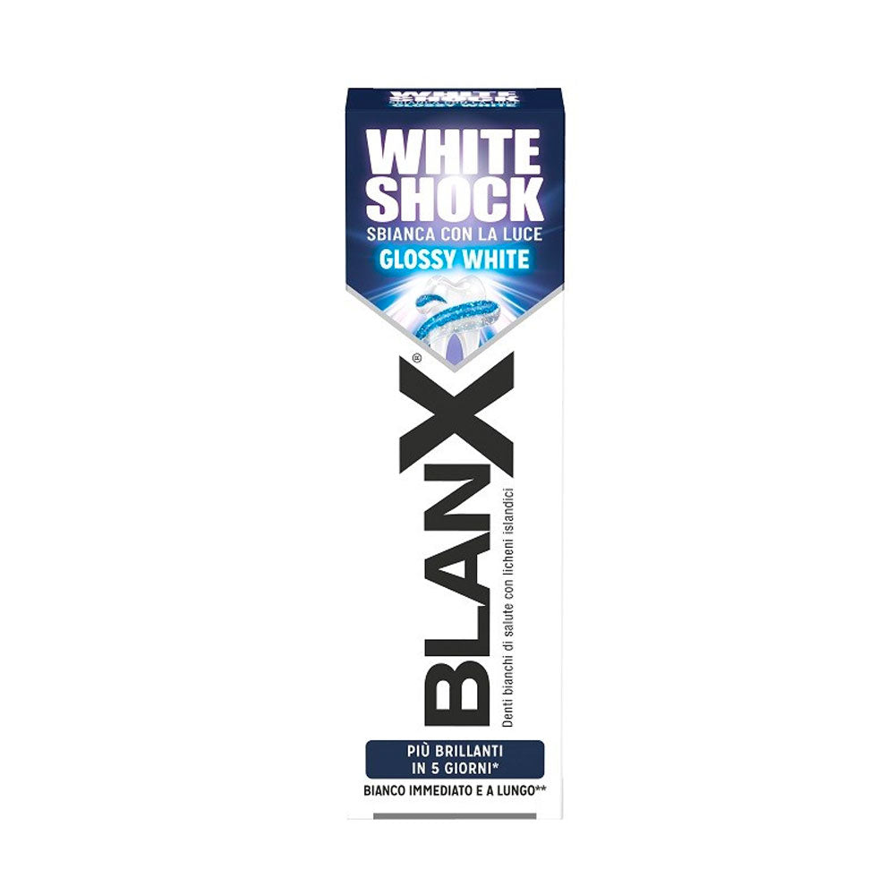 BLANX - WHITE SHOCK DENTIFRICIO ADULTI 100% NATURALE SMALTO BRILLANTE 75ml